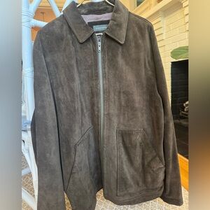 Banana Republic Chocolate Brown 100% Suede Jacket